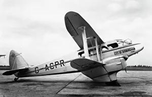Railway Air Services Gallery: De Havilland 89 Dragon Rapide - City of Birmingham, c1935