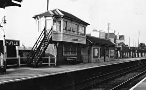 Images Dated 12th April 2013: Hayle Station and Signal Box, c1950s