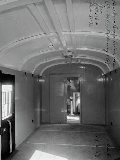D132 Collection: Interior of compartment of non corridor brake third van no.4126, 1953