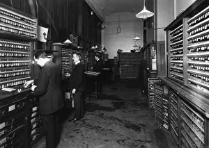 Staff Gallery: Interior of Ticket Office at Paddington Station, 1913