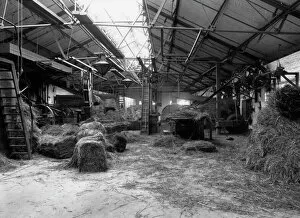 Horse Gallery: Internal view of the Provender Store, Didcot, April 1906