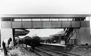 Somerset Prints: Keinton Mandeville Station, Somerset, c. 1905