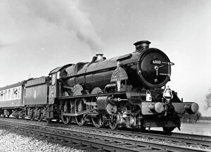 King Class Locomotives Gallery: King George V with a Borough of Swindon headboard, 1974