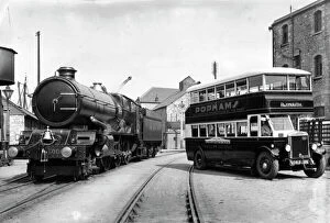King Class Locomotives Gallery: King George V at Plymouth, c1930s