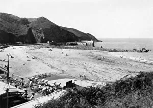Channel Islands Collection: La Greve de Lecq, Jersey, August 1934