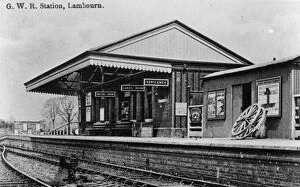 Images Dated 20th December 2013: Lambourn Station, c.1910