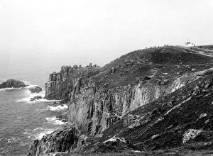 Cliff Gallery: Lands End, Cornwall, c.1950