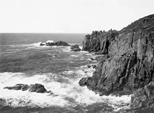 Cliffs Gallery: Lands End, Cornwall, February 1924