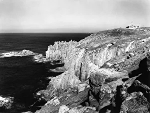 Coastline Prints: Lands End & The First and Last House, Cornwall, c. 1950