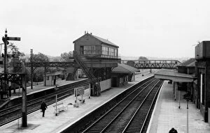 Footbridge Collection: Leominster Station, Herefordshire, 27th June 1950