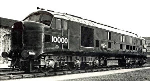 Diesel Gallery: LMS locomotive No.10000 in British Rail livery in about 1950