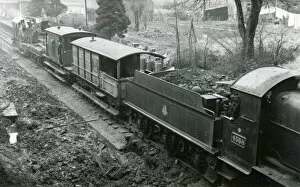 Images Dated 17th February 2022: Loco No. 4358 and Track Maintenance at Weston-Sub-Edge
