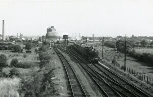 Warwickshire Stations Gallery: Loco. No. 5070 Leaving Stratford on Avon, 1959