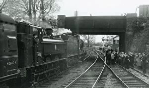 Warwickshire Stations Gallery: Loco No. 6435 at Stratford on Avon Station, 1965