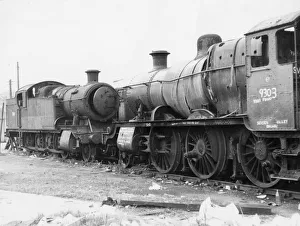 Barry Scrapyard Prints: Locomotive No. 9303 at Barry Scrapyard, c1980