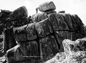 Penzance Gallery: Logan Rock, Cornwall, February 1924