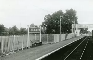 Footbridge Collection: Long Marston Station, Warwickshire, 1956