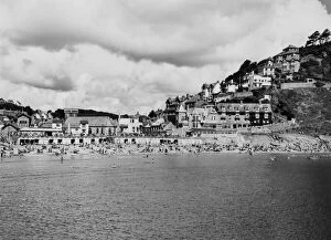 Town Collection: Looe Beach, Cornwall, August 1951