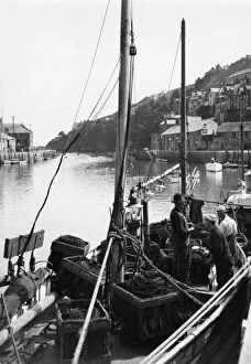 Fishing Collection: Looe Quay, Cornwall, August 1936