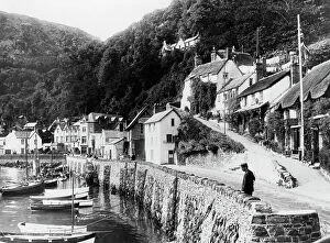 Fishing Collection: Lynmouth Harbour, Devon, 1924