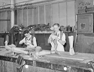 Workers at Swindon Works Gallery: Making artificial limbs, No 9 Shop, 1953