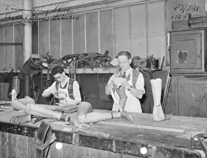 No 9 Shop Gallery: Making artificial limbs, No 9 Shop, 1953