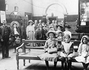 GWR Medical Fund Society Gallery: Medical Fund Dispensary Waiting Room, c1910