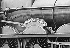 Castle Class Locomotives Gallery: Nameplate of Tregenna Castle