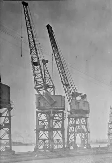 Crane Collection: Newport Docks, 1936