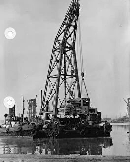 Crane Collection: Newport Docks, c1940s