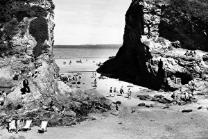 Sand Collection: Newquay, Cornwall, June 1951