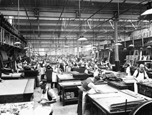 Swindon Works Gallery: No. 9 Carriage Trimming Shop, October 1937