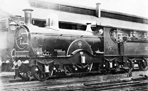 <b class=qtipBold><figcaption>No. 9, Victoria, c. late 1880s</figcaption></b><br>2-2-2 tender engine. Completely rebuilt in 1884 from a 4-2-4 experimental tank engine. In 1890 or 1893 No.9 was named Victoria. No. 9, Victoria, c. late 1880s