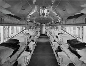 First World War Gallery: No.16 ambulance train ward carriage, April 1915