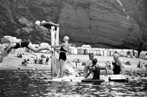 Diving Collection: Oddicombe Beach, Devon, 1932