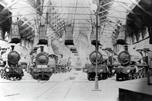 Engine Shed Collection: Old Oak Common Engine Shed, c1910