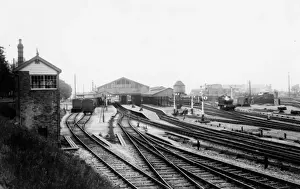 Station Prints: Overall view of Newton Abbot Station, Devon, c. 1920s