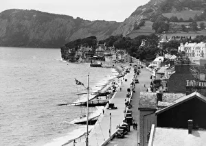 1931 Gallery: Overview of The Promenade at Sidmouth, Devon, August 1931