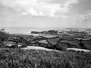 1950s Collection: Overview of Teignmouth, Devon, August 1950