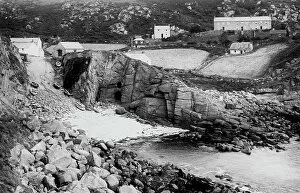 1924 Gallery: Porthgwarra Beach and Village, Cornwall