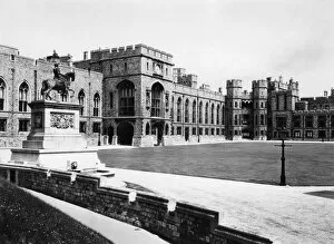 Windsor Gallery: The Quadrangle, Windsor Castle, 1930