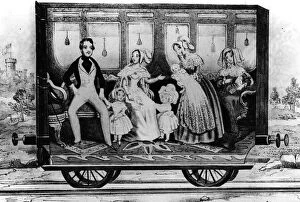 Royalty and Royal Trains Gallery: Queen Victorias royal saloon c.1843