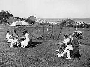 Badminton Gallery: Recreation Grounds at Ilfracombe, Devon, September 1934