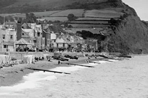Cliff Gallery: The Seafront at Sidmouth, Devon, August 1931