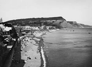 Cliff Gallery: Sidmouth from Connaught Gardens, Devon, August 1936
