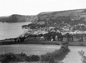 Sidmouth from Salcombe Hill, Devon, October 1925