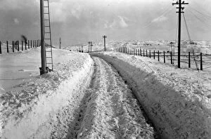 Along the Tracks Gallery: Snow at Dowlais Top, 1947