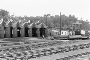 1950s Prints: St Blazey Roundhouse and Turntable, 1956