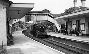 County Class Locomotives Gallery: St Germans Station, Cornwall, c.1950s