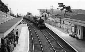 Castle Class Locomotives Gallery: St Germans Station, Cornwall, c.1960